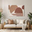 Minimalisme 24, art mural en métal brun-1370604208