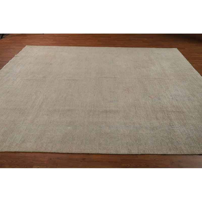Vegetable Dye Wool Oushak Turkish Area Rug 8x10