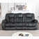 Quiteris 86.6"W Modern Manual Microfiber Upholstered 3 People Reclining Sofa with Cup Holders