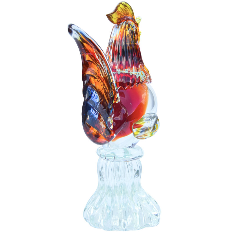 Alfredo Barbini Murano Roaster Figurine
