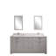 Ensemble de meuble-lavabo double 70,7 po avec miroir Ciar-310117198