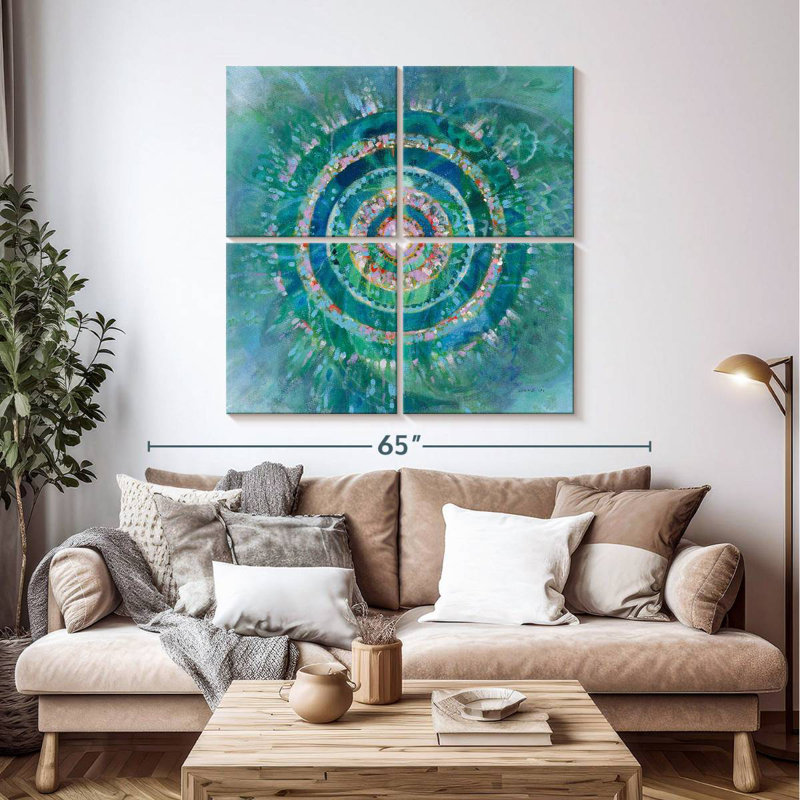 Mandala bleu sarcelle Kerner