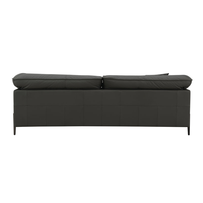 Série Black Leather - capacité de poids de 220 lb pour chaque siège, largeur de siège de 51 po, profondeur de 24 po, hauteurs de dossier et de 17 po, housse de revêtement de luxe