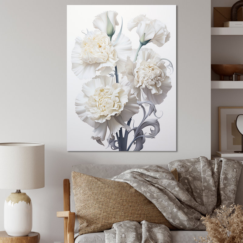 Monochromes minimalisme œillets II sur toile, H 40 po x l 30 po x P 1,5 po, Toile tendue