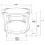 Table de bout Isbell