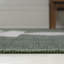 Tapis vert foncé / gris clair lavable à la machine à motif géométrique Katriel Minimalist-400041287