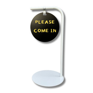 Pathway Sidewalk Minimalist Style 14X30 Chalkboard Magnetic Surface Sign (Frame/Board)