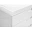 Classeur, mobile à roulettes, tiroirs de rangement, support pour imprimante, bureau, bureau, stratifié blanc brillant, contemporain, moderne