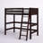 Burkley Kids Twin Solid Wood Loft Bed with Built-in Ladder-1934938706
