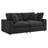 Commix Down Filled Overstuffed 2 Piece Sectional Sofa Set In Black-715990964