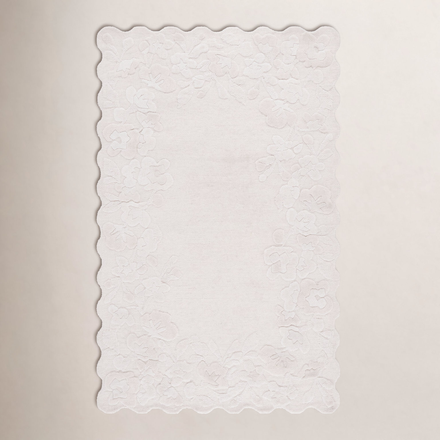 Hand-Tufted Wool Floral Rug, Rectangle 8' x 10'