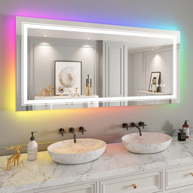 Miroir de salle de bain Maureene, 36 po x 72 po