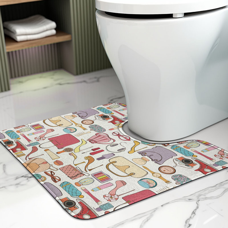 Multicolore tapis de salle de bain en U 20 po Fashion