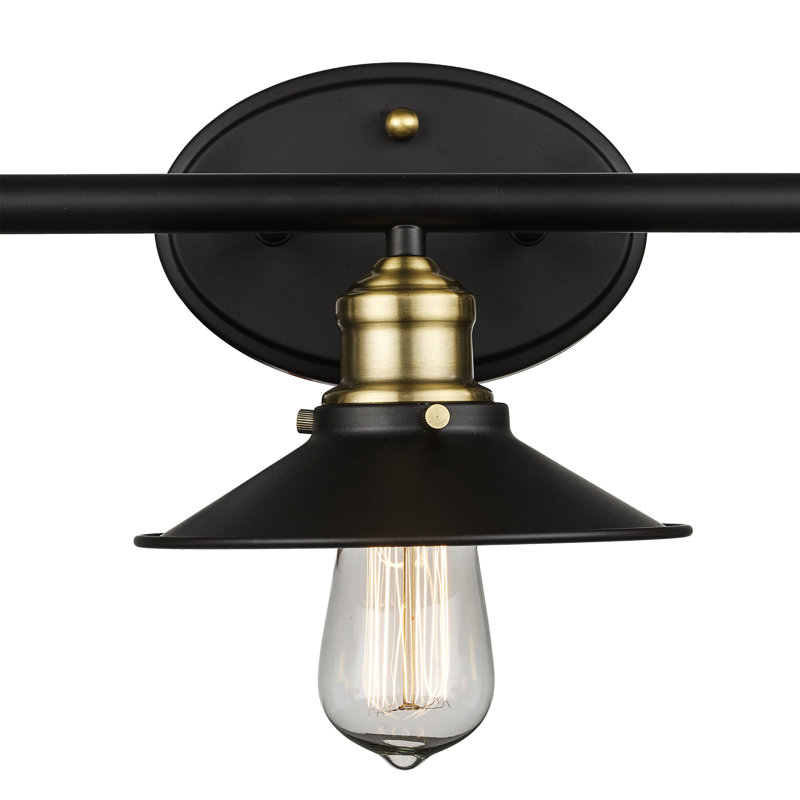 Éclairage de meuble-lavabo à 4 lumières d'intensité variable Kiesel, Bronze huilé