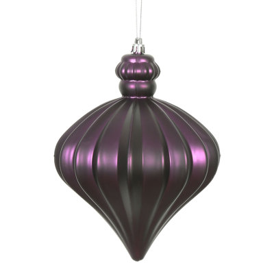 6" Matte Onion Drop Christmas Ornament