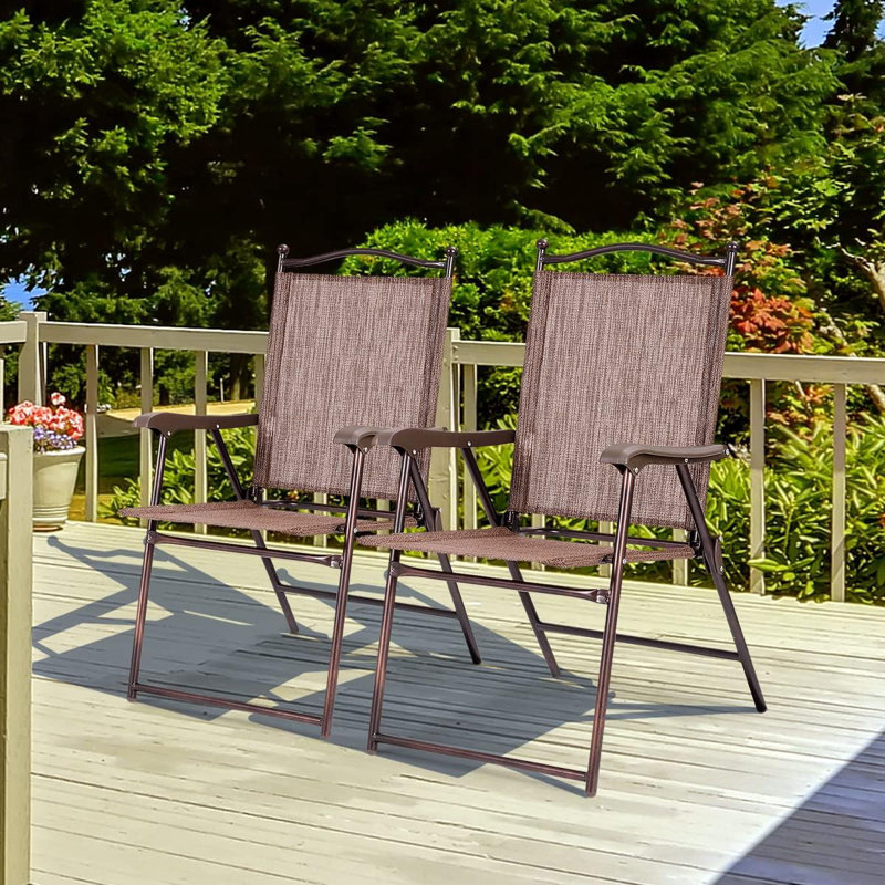Martelle Folding Camping Chair, Brown