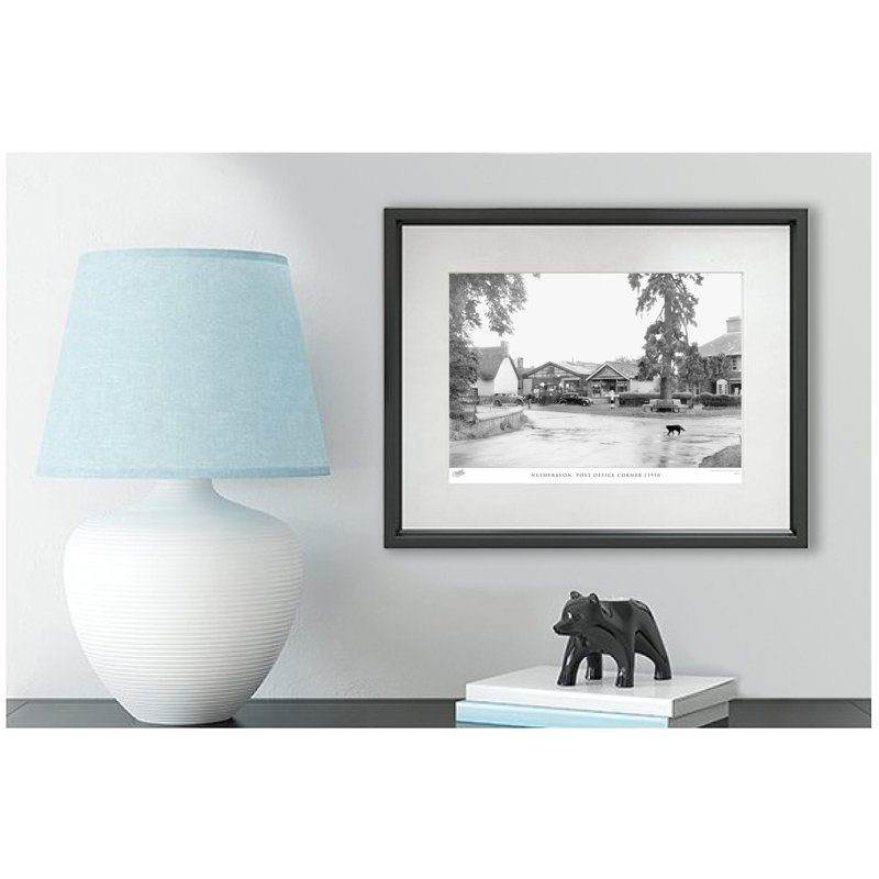 Netheravon, Post Office Corner C1950 - Single Picture Frame Print, 45cm H x 60cm W x 2.3cm D