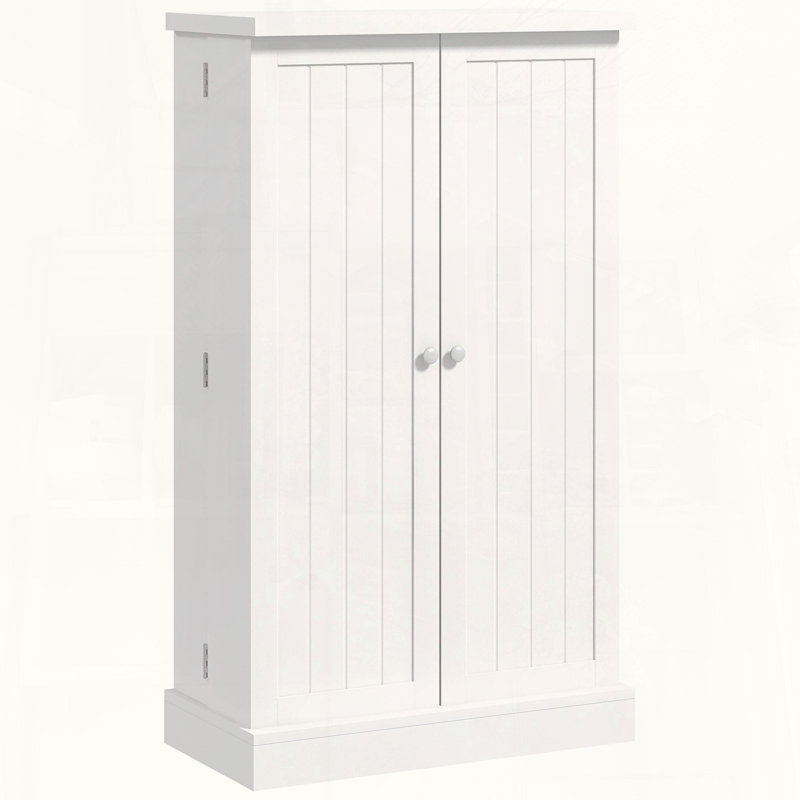 Compact Kitchen Pantry with 12 Door Shelves and Adjustable Shelving