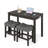 Shrivas Bar Table and Chairs Set, 3-Piece Dining Table Set for 2 with Built-in USB and Power Outlets, Counter Height Table and 2 Bar Stools Space Saving for Dining Room Living Room Small Kitchen-2022086934-2022086935