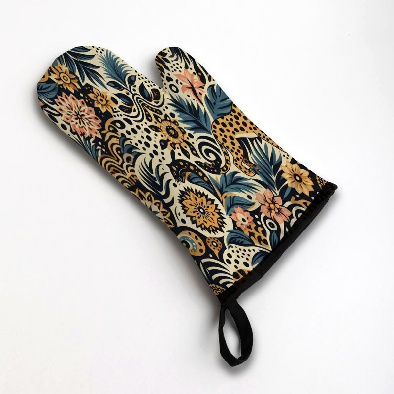 Wild Spots Oven Mitt Cotton Twill