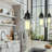 Juliann 1-Light Modern Dimmable Single Bell Pendant Light with Clear Glass Shade-1047597836