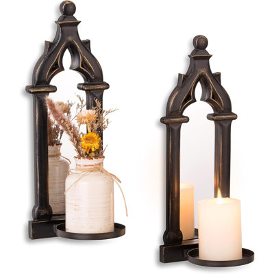 2 Piece Wood Wall Wall Sconce Set