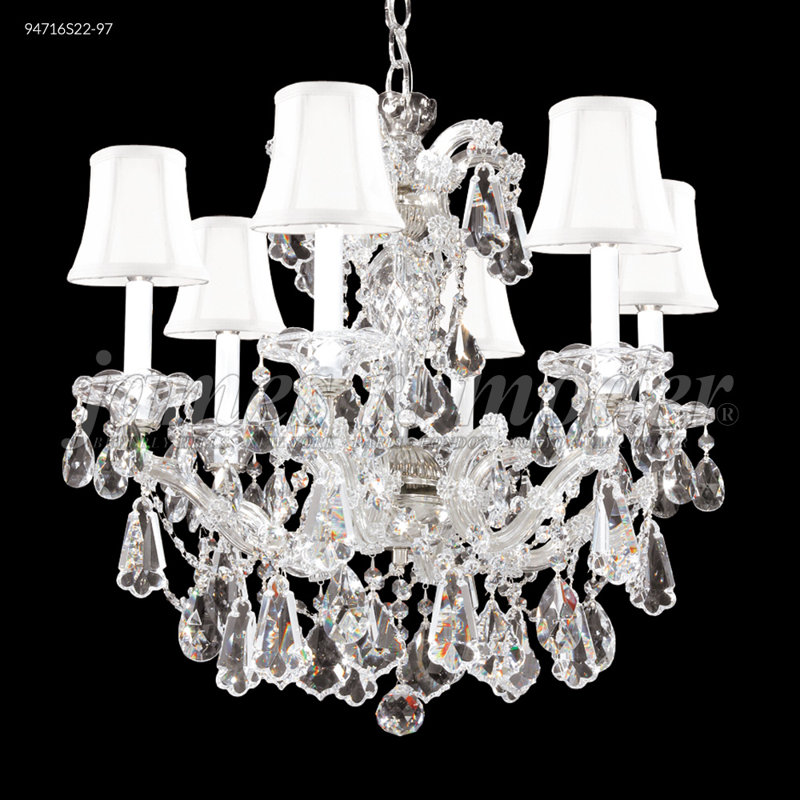 Lustre 6 lumières Maria Theresa, Impérial, Or lustré