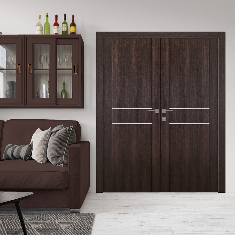 Porte française Avon 01 2hn, 47,75 po x 79,38 po, Droite, Chêne