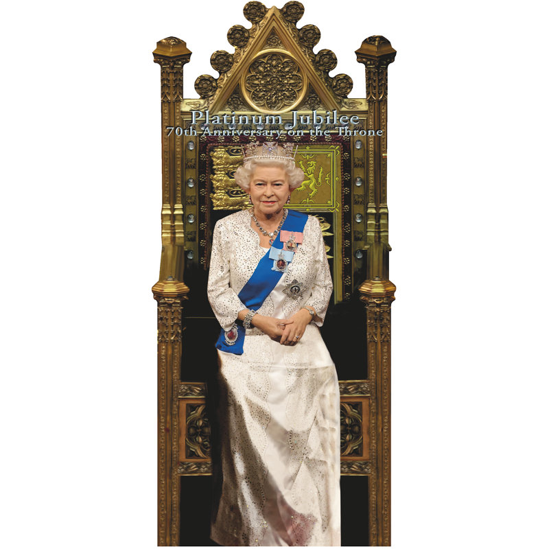 Jubilee Throne Cardboard Standup