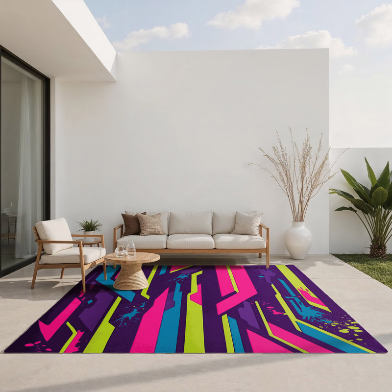 Gamma Gleam Indoor And Outdoor Area Rug, Rectangle 3' x 5'
