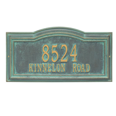Signature Series 2-Line Wall Address Plaque