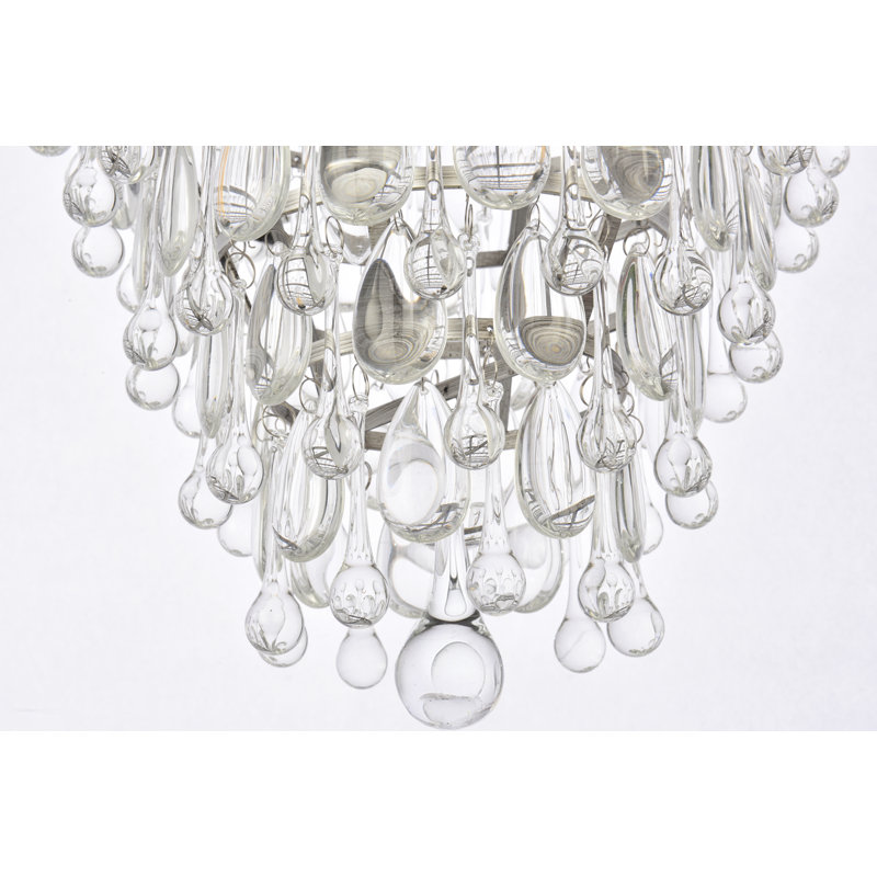 Beno 7 - Light Dimmable Tiered Chandelier, Antique Silver
