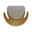 Deux chaises de bar de style Mid-Century, siège rembourré beige, bois d'hévéa, l 23 po x P 21 po, assise de style robuste, l 22,38 po x P 21,3 po x H 41,6 po