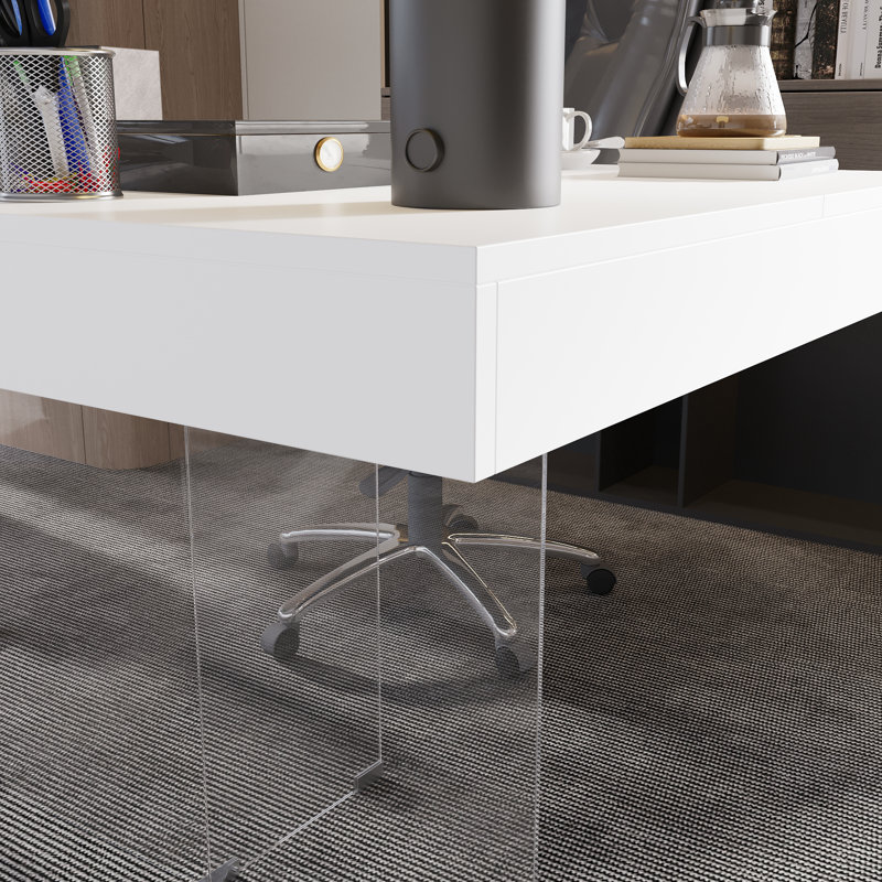 Glass Base Writing Desk