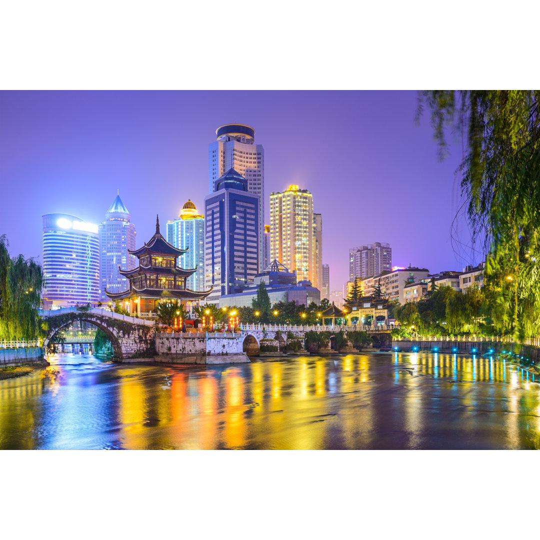 Guiyang Skyline, China von SeanPavone - Leinwand-Kunstdrucke