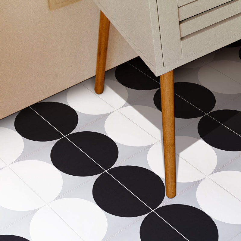 Asni 8" x 8" Cement Patterned Wall & Floor Tile