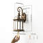 Vintage European Hexagon Outdoor Wall Light Gold E27 Antique Brass Sconce 39.5cm/15.5 Inch