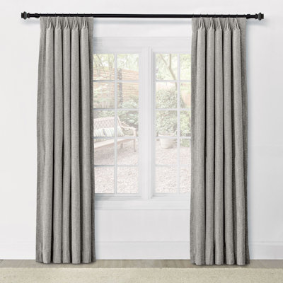Athena Embroidered Curtain Panel In Cream