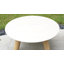 Tables basses de patio rondes en aluminium 2 pièces 2 pièces