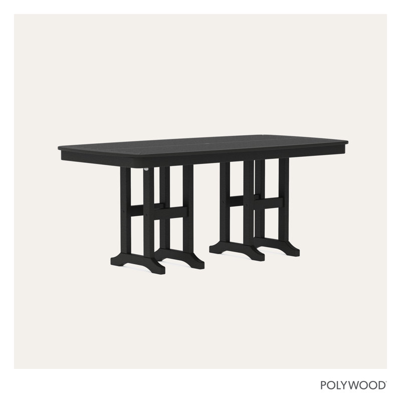 Table de salle à manger POLYWOOD, Noir, H 29 po x L 71,5 po x l 36,75 po