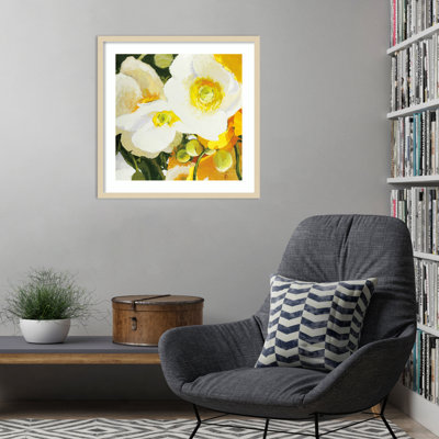 Anemones Up Close by Shirley Novak Wood Framed Wall Art Print
