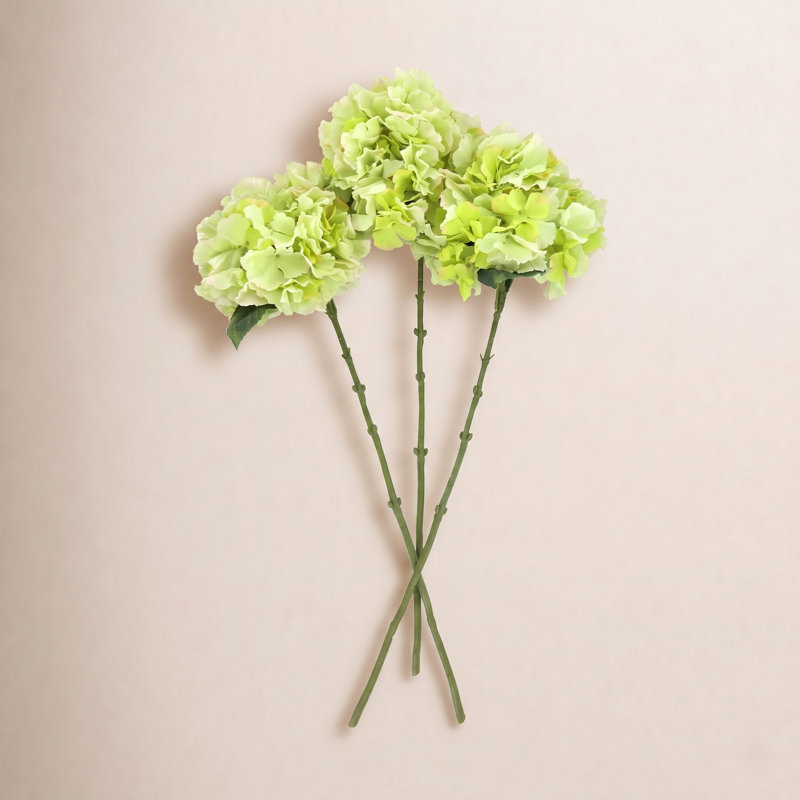 Hydrangea Floral Stem (Set of 3), Green