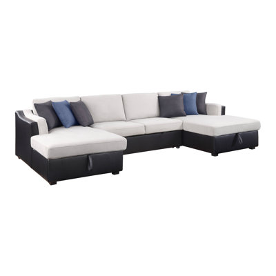 Canapé modulaire 3 pièces rembourré