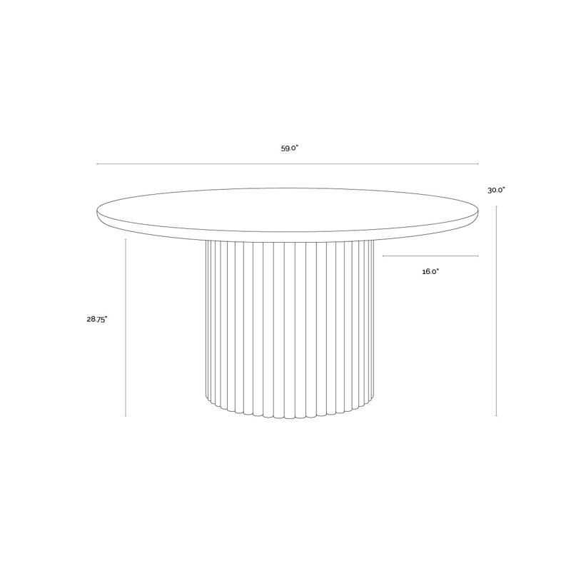 Round Marble Dining Table