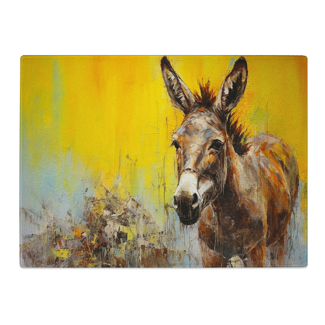 Donkey Gestural No.2  Glass Chopping Board