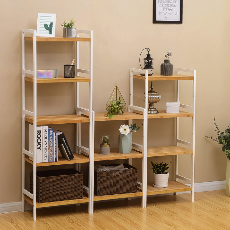 Rushali 45cm W Steel Shelving Unit, 142cm H x 45cm W x 31.5cm D