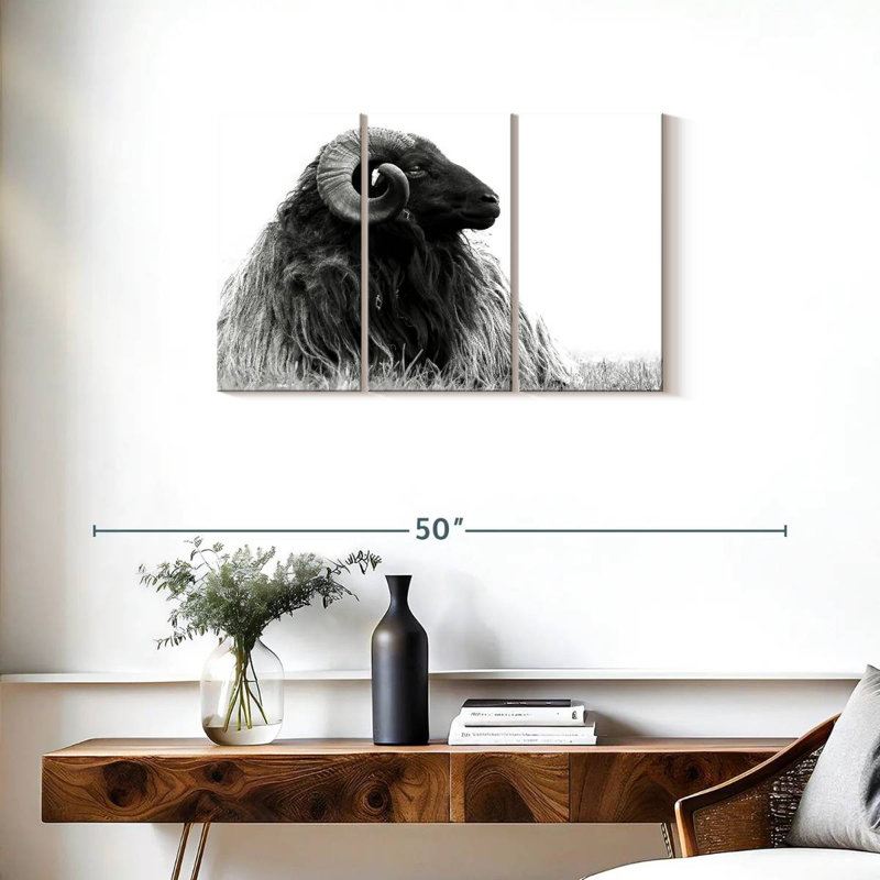 Bighorn Ram, 20" H x 33" W