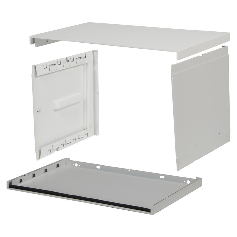 White Steel Room Air Conditioner Wall Sleeve
