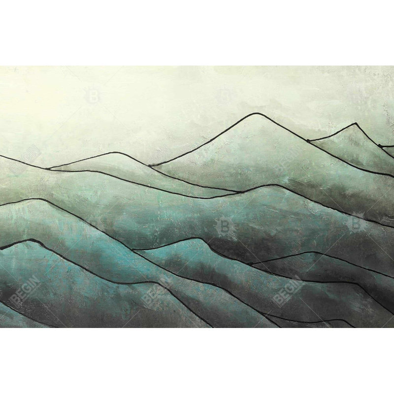 In the waves Bath Mat with Non-Slip Backing - Quick Dry Memory Foam Bathroom Rug - Absorbent - Modern Plush Spa-Style - Machine Washable