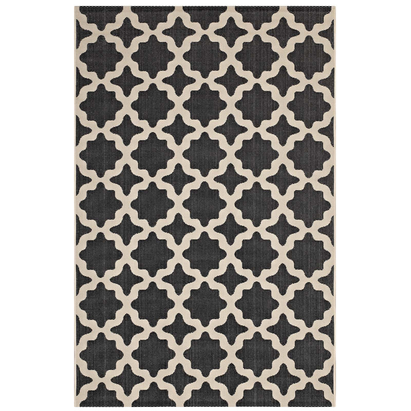 Modway Cerelia Moroccan Trellis Indoor and Outdoor Area Rug, Rectangle 5' x 8'